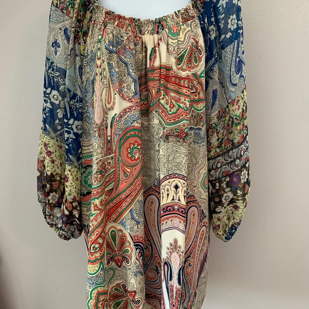 Umgee Mulit Color/Pattern Tunic/Dress - Picture 13 of 14